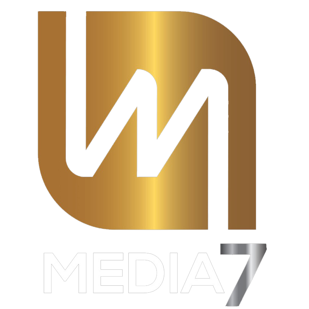 media 7 white logo