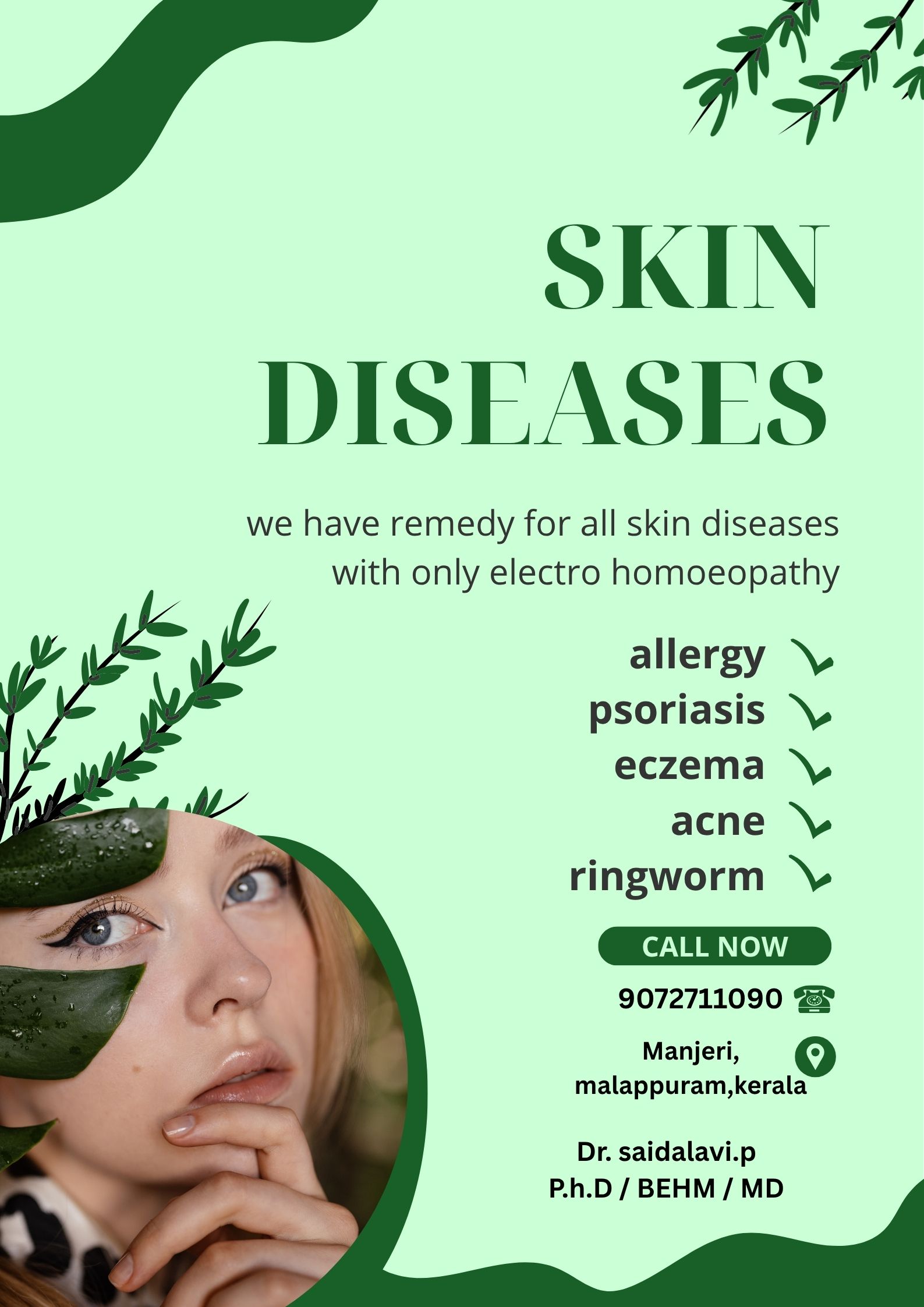 skin diseases poster
